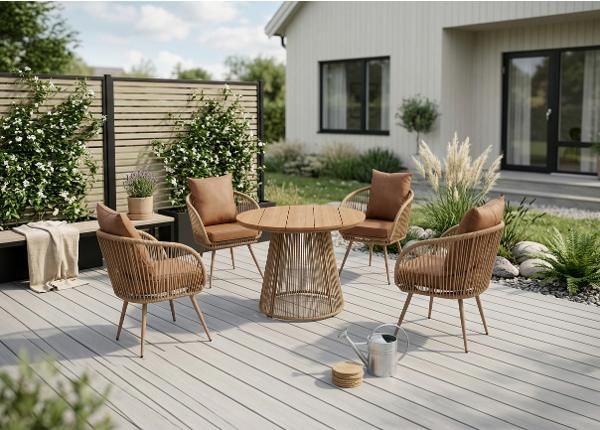 Комплект садовой мебели Lucca стол + 4 стула