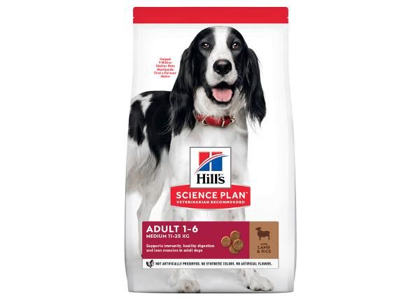 Корм для собак Hill's Science Plan с бараниной и рисом для собак средних размеров 14 кг