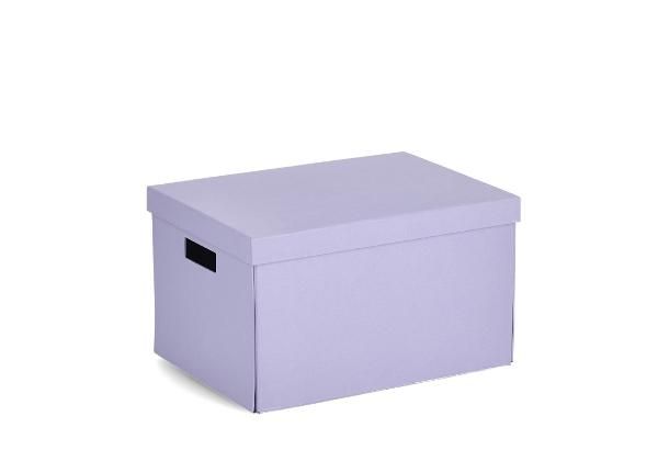 Коробка для хранения из переработанного картона, светло-фиолетовый