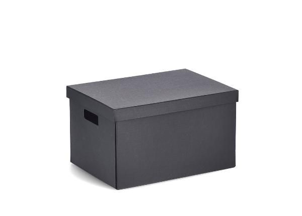 Коробка для хранения из переработанного картона, черная