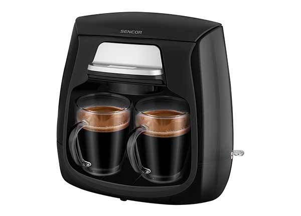 Кофеварка Sencor на две чашки SCE2100BK