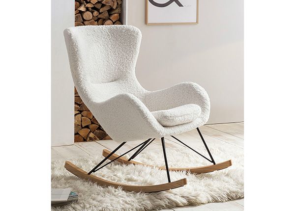 Кресло-качалка, белый