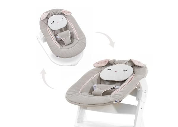 Кресло-качалка Hauck Comfort Alpha Bouncer 2in1 Powder Bunny бежевый