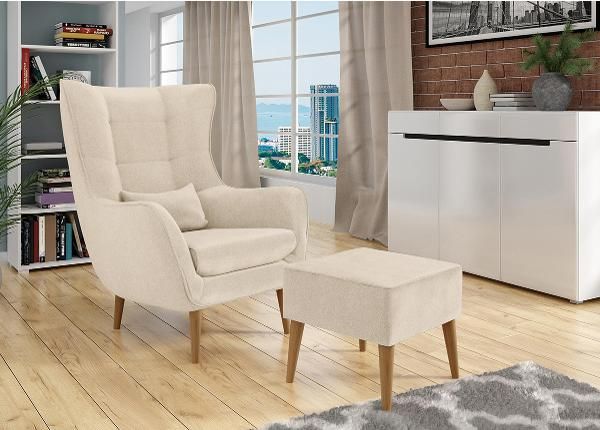 Кресло + пуф