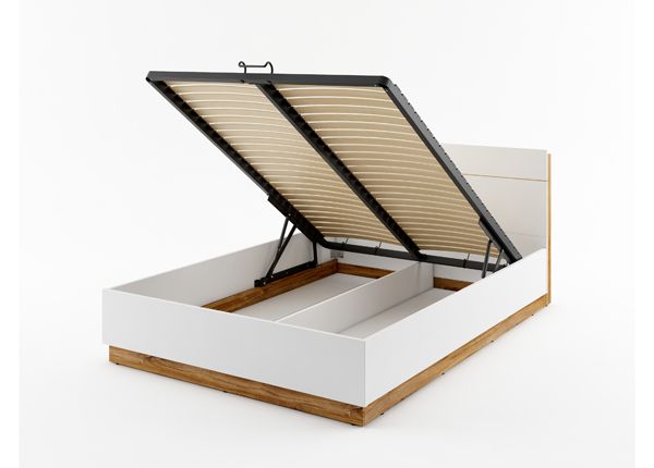 Кровать с ящиком 160x200 см + освещение