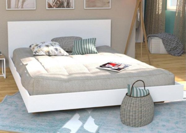 Кровать Loft 160x200 cm, белый