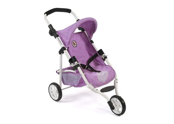 Кукольная коляска 3-х колесная Chic Lola фиолетовая
