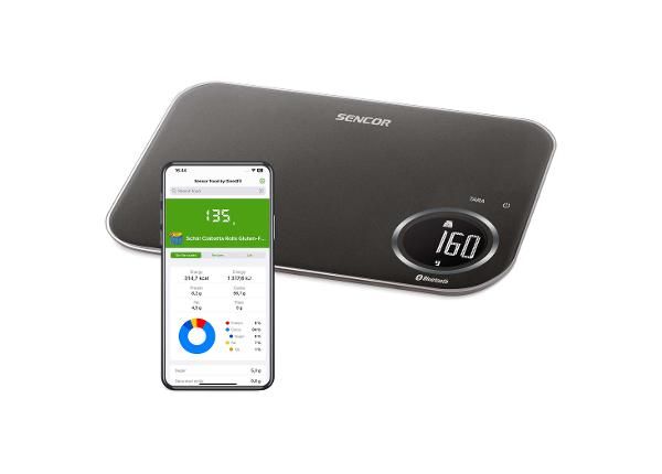 Кухонные весы Sencor с Bluetooth, SKS7178BK, чёрные