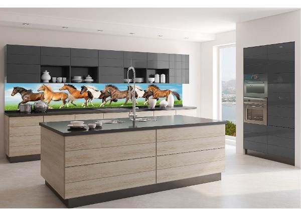 Кухонный фартук Horses 180x60 см