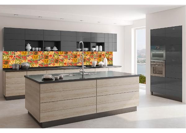 Кухонный фартук Painted Tiles 180x60 см