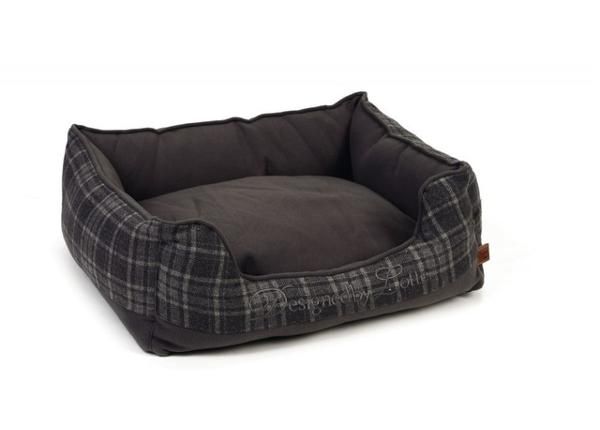 Лежак для собак 65x60x20 см серый