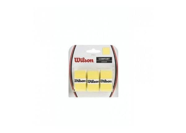 Лента для ручки теннисной ракетки Wilson Pro Overgrip 3 шт желтые