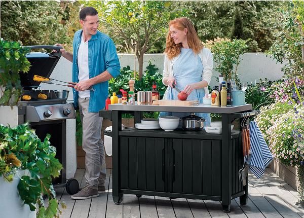 Летняя кухня Keter Unity XL 52x134 cm, графит