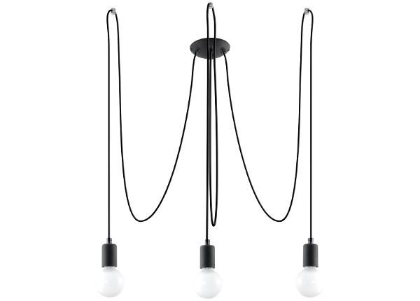 Люстра Edison 3, черная