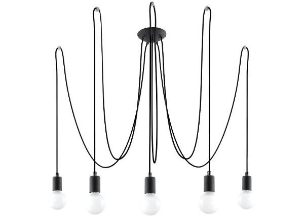 Люстра Edison 5, черная