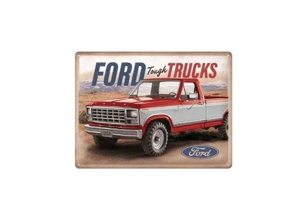 Металлический постер в ретро-стиле Ford - Tough Trucks F250 Ranger 30x40 см