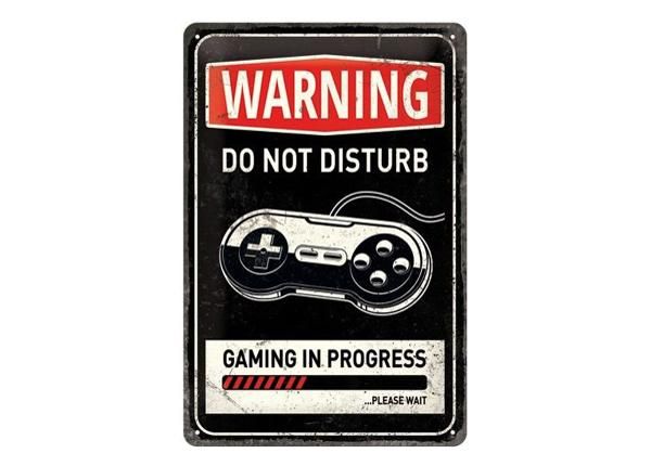 Металлический постер в ретро-стиле Gaming in progress 20x30 см