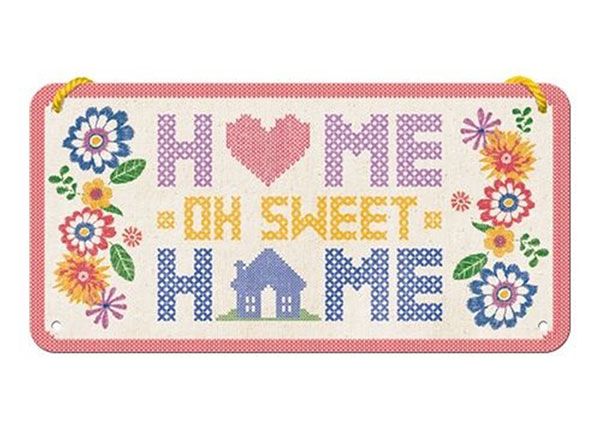 Металлический постер в ретро-стиле Home Sweet Home 10x20 cm