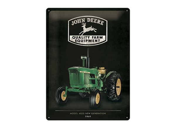Металлический постер в ретро-стиле John Deere Model 4020 30x40 см