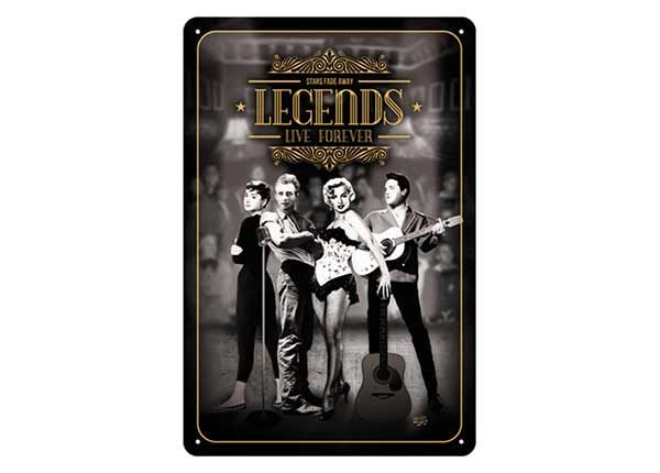 Металлический постер Legends Live Forever 20x30 см