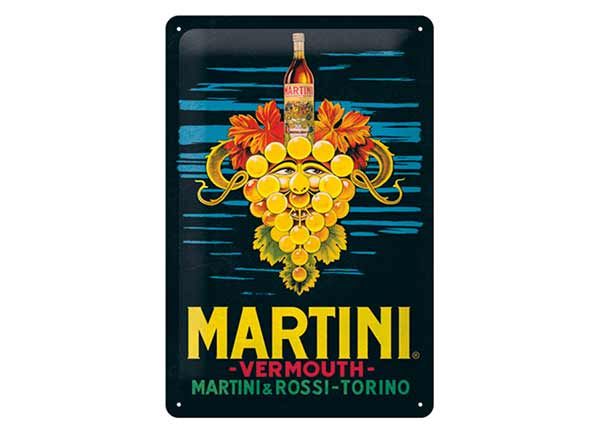 Металлический постер Martini - Vermouth Grapes 20x30 см