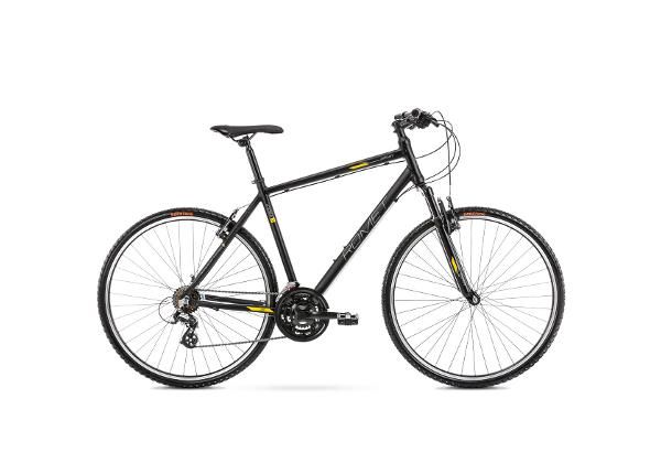 Мужской гибридный велосипед 28 дюймов Romet Orkan M черный - M