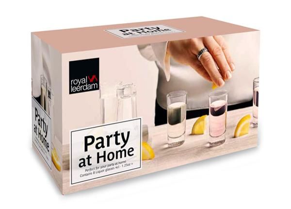 Набор рюмок Party at Home, 4 кл, 8 шт