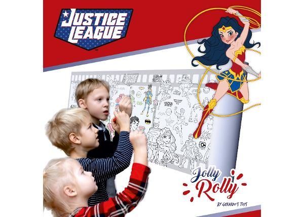 Наклеиваемая раскраска Gerardo's Toys Jolly Rolly Justice League
