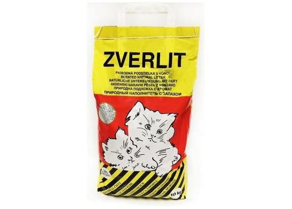 Наполнитель для кошачьих туалетов zverlit, 1-4 мм бентонитовый ароматизированный 10 кг