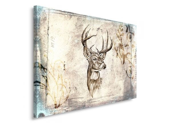 Настенная картина Deer's head 30x40 см