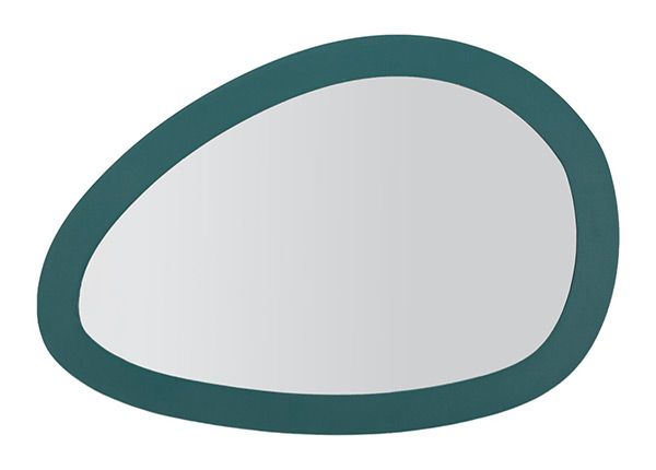 Настенное зеркало 71х48 см, сине-зеленое