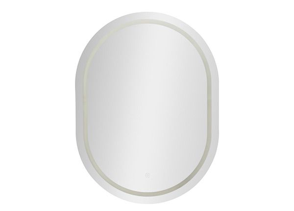 Настенное зеркало LED 60x8 см, серебристое