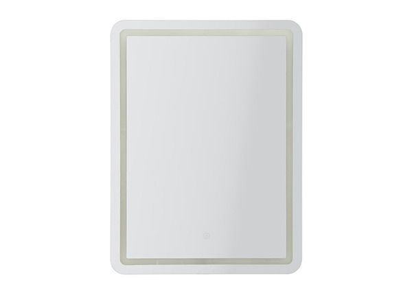 Настенное зеркало LED 60x80 см, серебристое