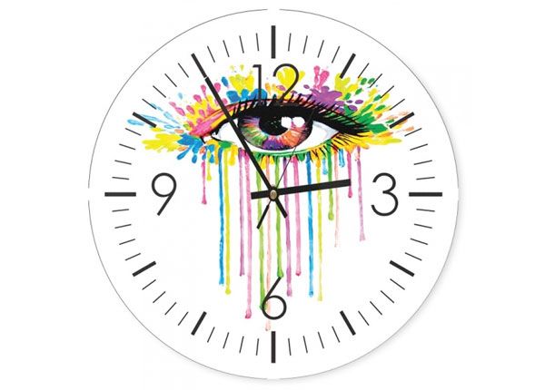 Настенные часы с картиной Colorful eye