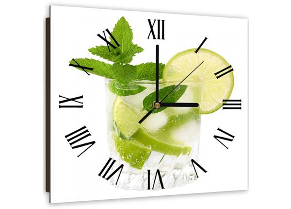 Настенные часы с картиной Mojito