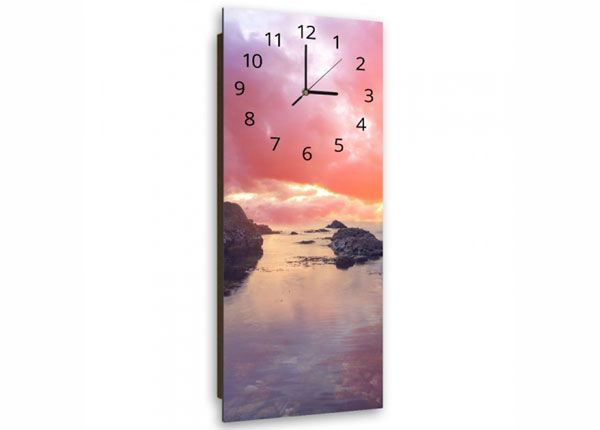 Настенные часы с картиной Rocks at sunset