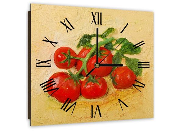 Настенные часы с картиной Tomatoes