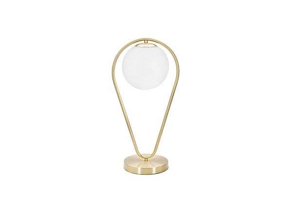 Настольная лампа Glam, золотистый/белый