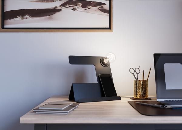 Настольная лампа Incline, черная