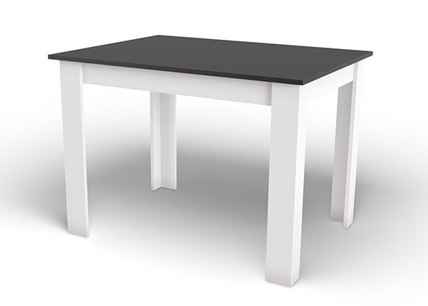 Обеденный стол 80х120 см, черно-белый