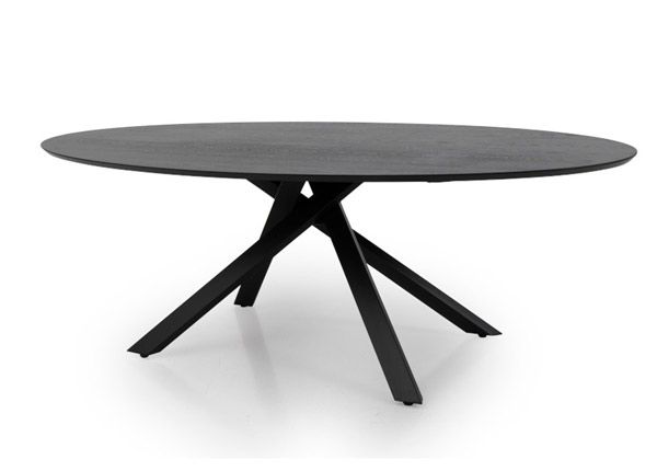 Обеденный стол Tenzo Cox 240x120 cm, чёрный ясень