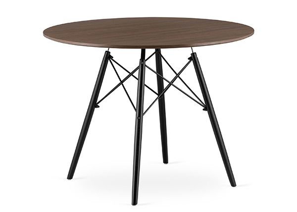 Обеденный стол Todi Ø100 cm, тёмный ясень