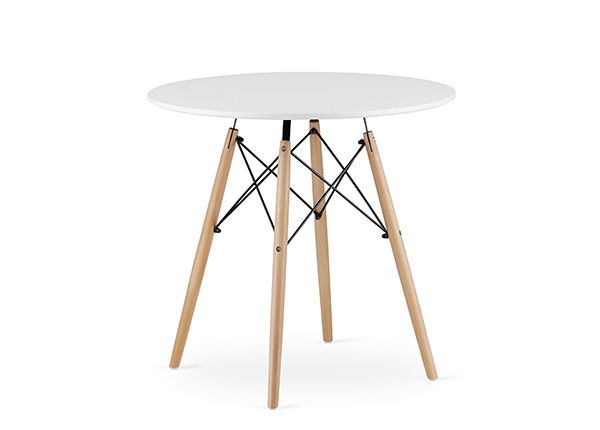 Обеденный стол Todi Ø80 cm, белый