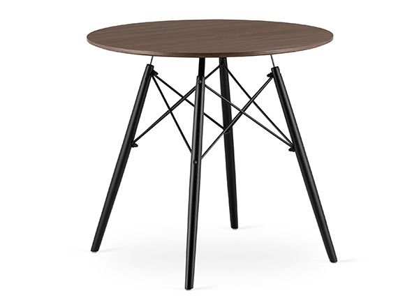 Обеденный стол Todi Ø80 cm, тёмный ясень