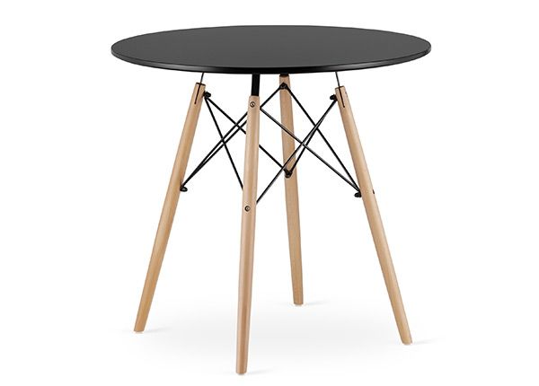 Обеденный стол Todi Ø80 cm, чёрный