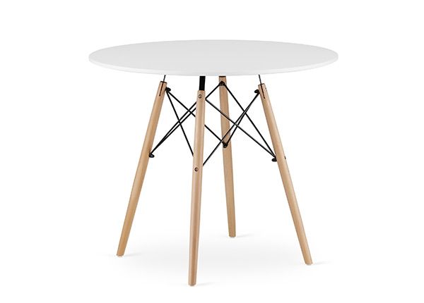 Обеденный стол Todi Ø90 cm, белый