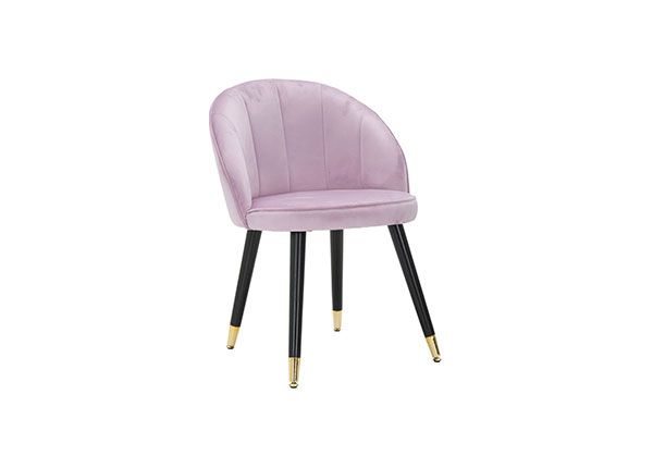 Обеденный стул Glam, розовый/чёрный/золотистый