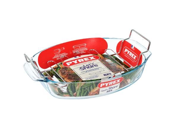 Овальная форма для выпечки с решеткой Pyrex