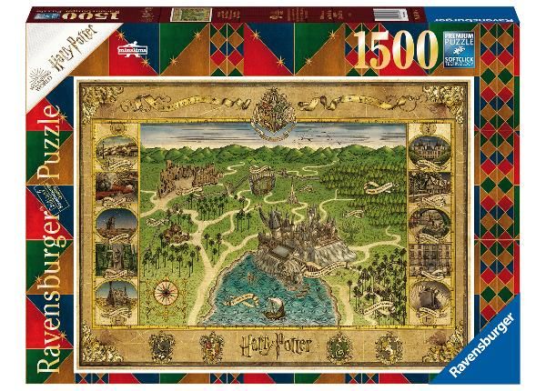 Пазл 1500 шт Карта Хогвартса Гарри Поттера Ravensburger