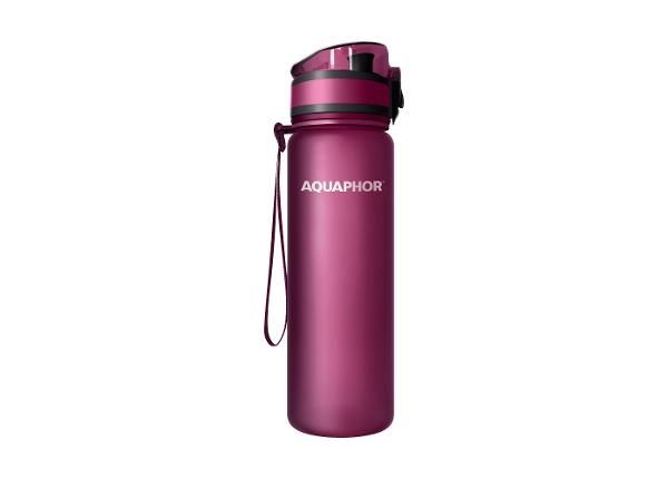 Питьевая бутылка 0.5 л Aquaphor City вишнево-красный